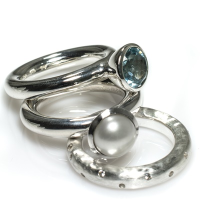 Silber Ring mit Süsswasser Perle