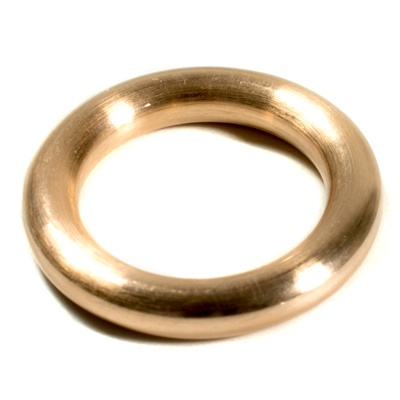 Edelstahl Ring rosé, matt, 4mm
