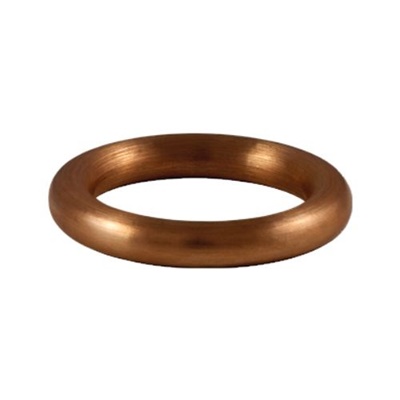Edelstahl Ring, braun, glanz, "4mm"