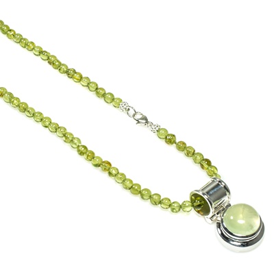 Peridot Kette (ohne Anhänger)