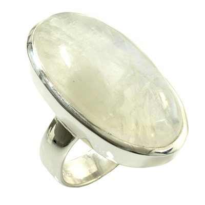 Silber Ring mit Mondstein