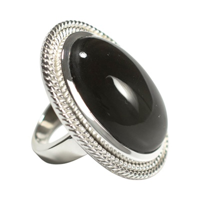 Edler Silber Ring mit grauem Mondstein