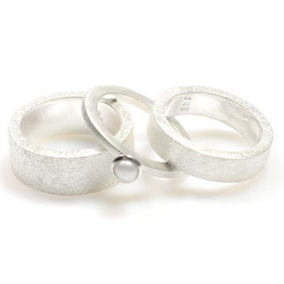 Silber Ring matt