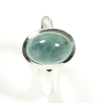 Silber Ring mit Aquamarine 
