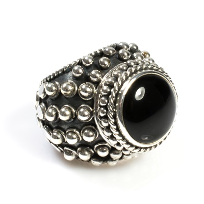 Edler Silber Ring mit Onyx