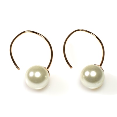 Silber Ohrhänger mit Perle