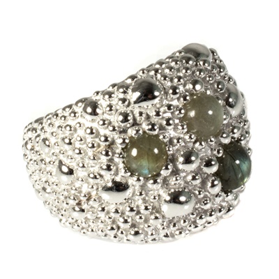 Silber Ring mit Labradorith