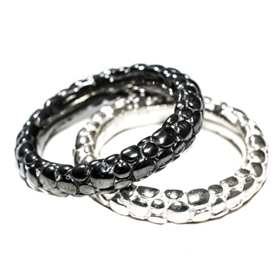 Silber Ring-Set