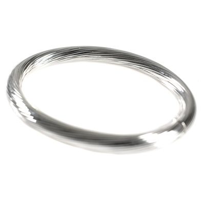 Silber Armreif mit Spiralmuster