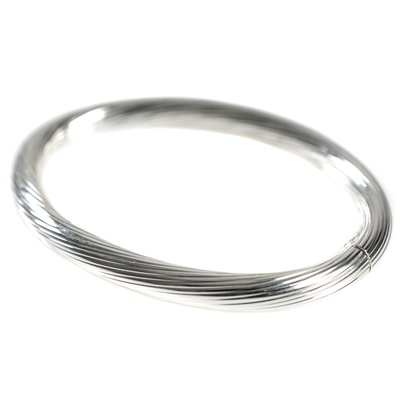 Silber Armreif mit Spiralmuster