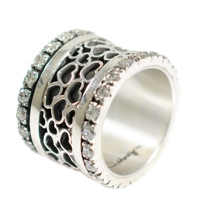 Silber Ring mit Zirkonia