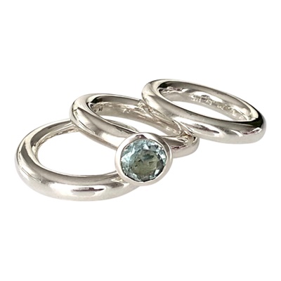 Ring mit blauem Topas