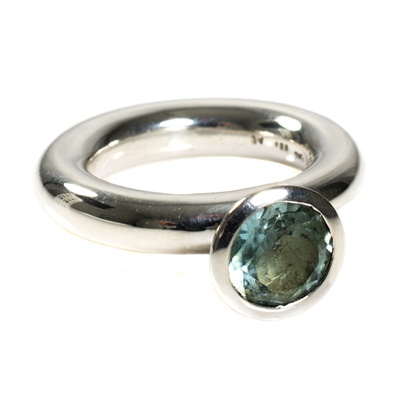 Ring mit blauem Topas