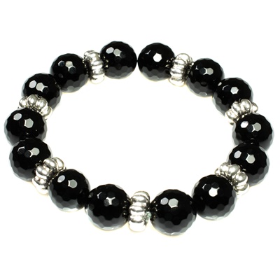 Elastisches  Onyx Armband