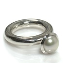 Silber Ring mit Süsswasser Perle