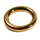 Edelstahl Ring, braun, glanz, "4mm"