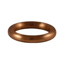 Edelstahl Ring, braun, matt, "4mm"