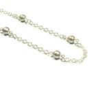 Silberkette mit Perlen "Anastasia"