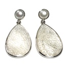 Silber Ohrhänger mit Süsswasser Perle und Perlmutt