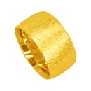Silber Ring grobmattiert vergoldet 