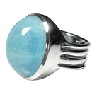 Edler Silberring mit grossem Aquamarin