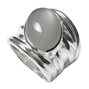 Silberring mit Grauem Mondstein 