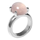 Silberring mit Rosenquarz