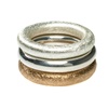 Silber Ring glanz vergoldet (15RIDU0114-2)