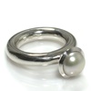 Silber Ring mit Süsswasser Perle (15RIDU4877)