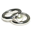 Silber Ring mit Süsswasser Perle (15RIDU606-1)