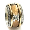 Silber Ring mit Gold (16RI230AL01)
