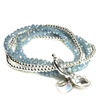 Elastisches Armband mit Silber und Swarovski  (17AR23777)