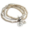 Elastisches Silberarmband mit Swarovski  (18AR19000)