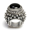 Edler Silber Ring mit Onyx (18LEROI397)