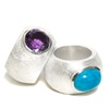 Edler Silber Ring mit Amethyst (18RISP301500-2)