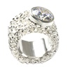 Silber Ring mit einer grossen Zirkonia (19RICZSR0246-1)