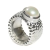 Silber Ringe mit Perle (20DUSRDOT15-1)