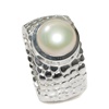 Silber Ringe mit Perle (20DUSRDOT15)