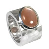 Silberring mit Cabochon Mondstein (20RIMOCH33421)