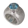 Edler Silber Ring mit blauem Topas (23RI490001-1)